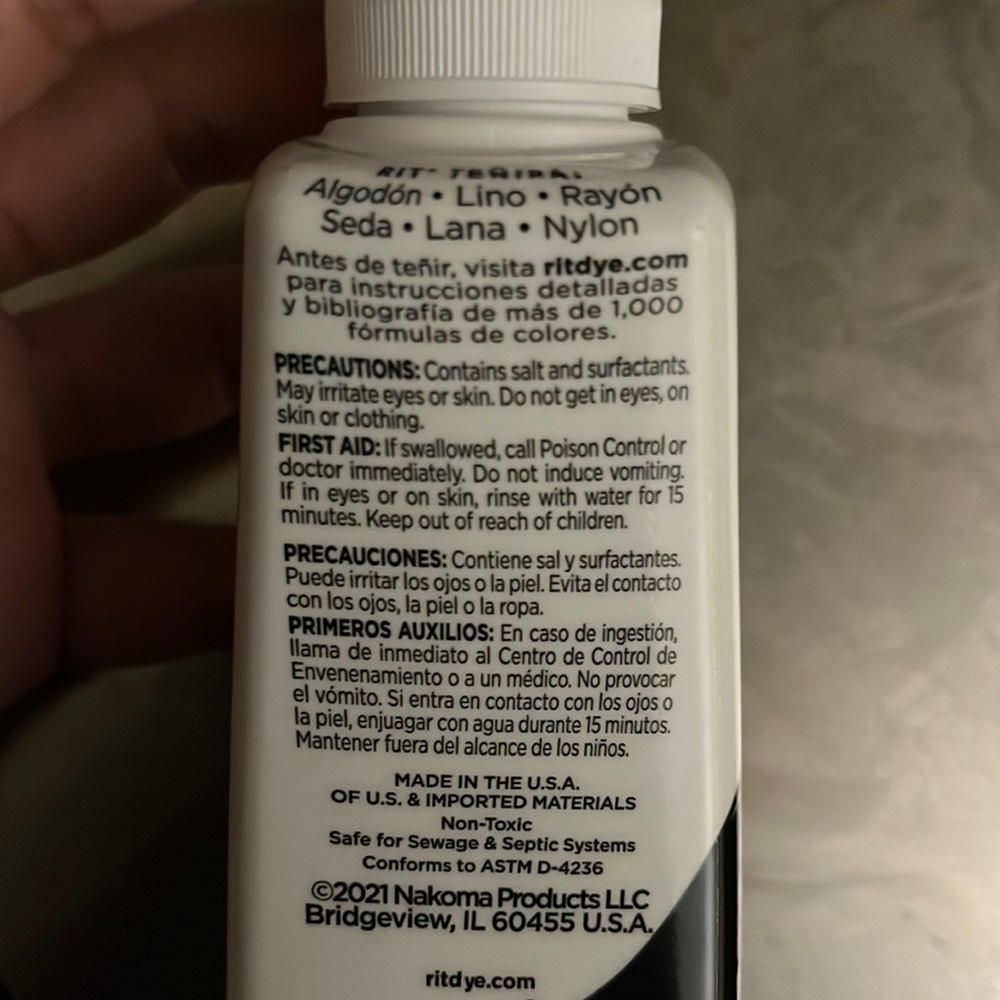 NEW! Rit Black All Purpose Dye + ColorStay Fixative - Picture 5 of 8